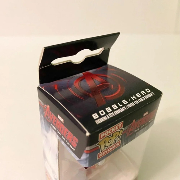 Pocket Pop Iron Man Keychain Mini Marvel Avengers Iron Man Bobble Head Funko - Picture 5 of 11